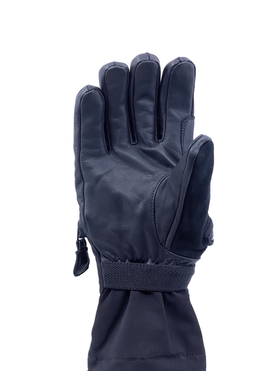 Black and Black Extra Thin Palm Knuckle Pad Gloves