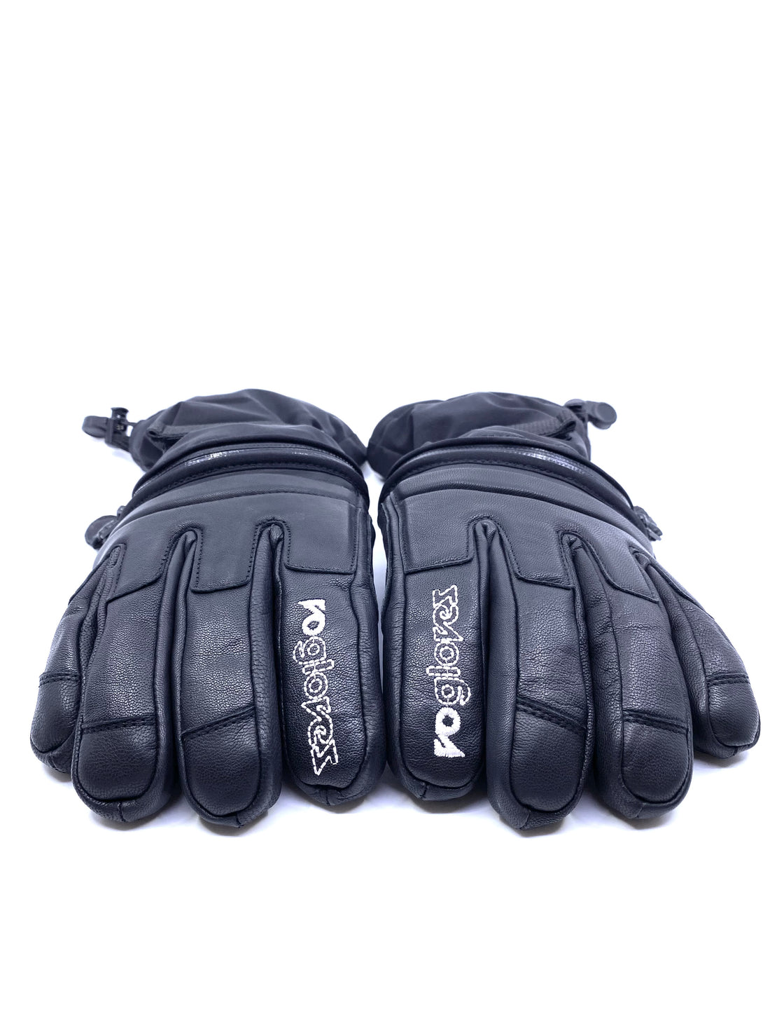 Black and Black Extra Thin Palm Knuckle Pad Gloves