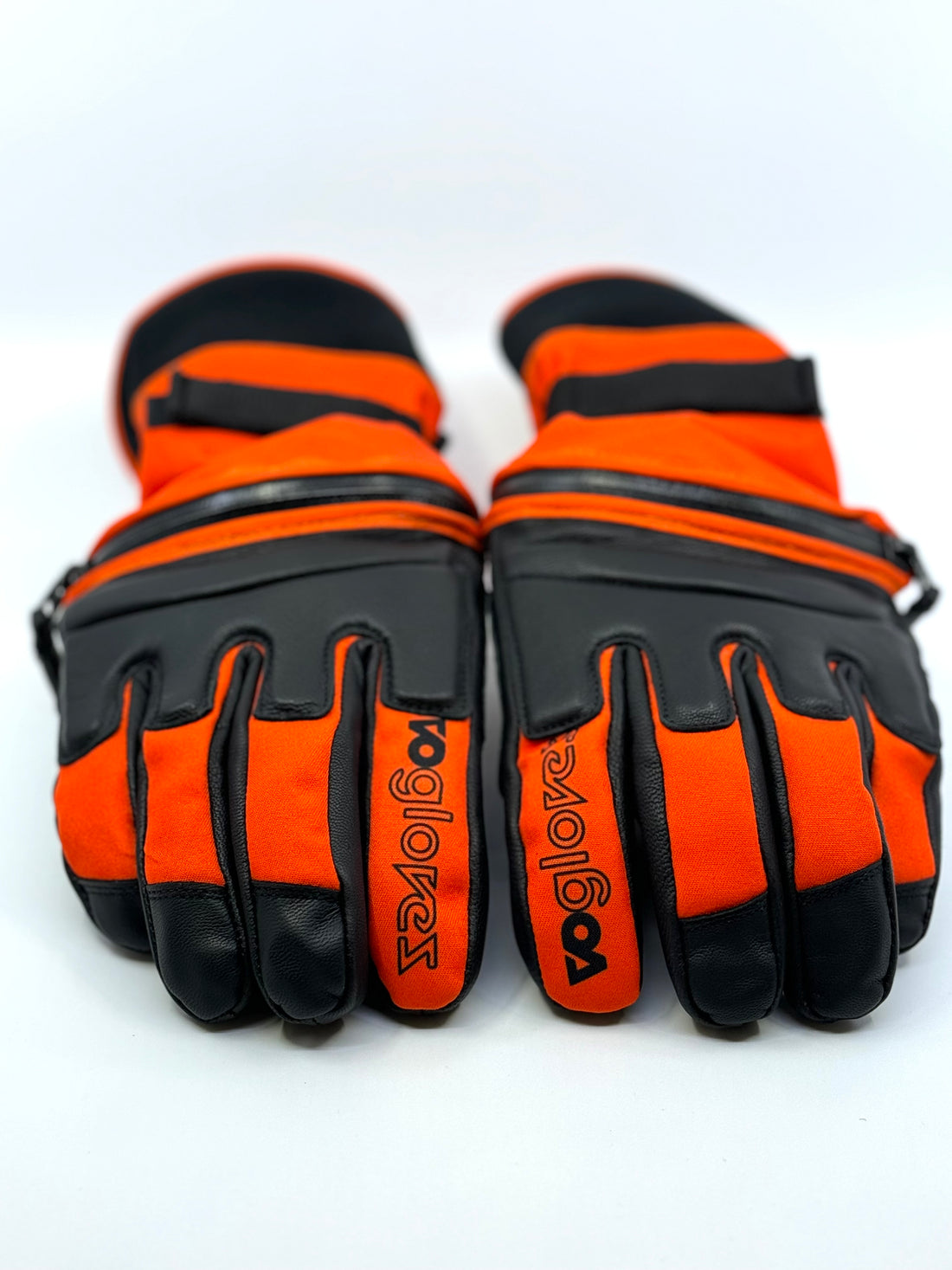 NEW! Orange and Black Extra Thin Palm Knuckle Pad Gloves