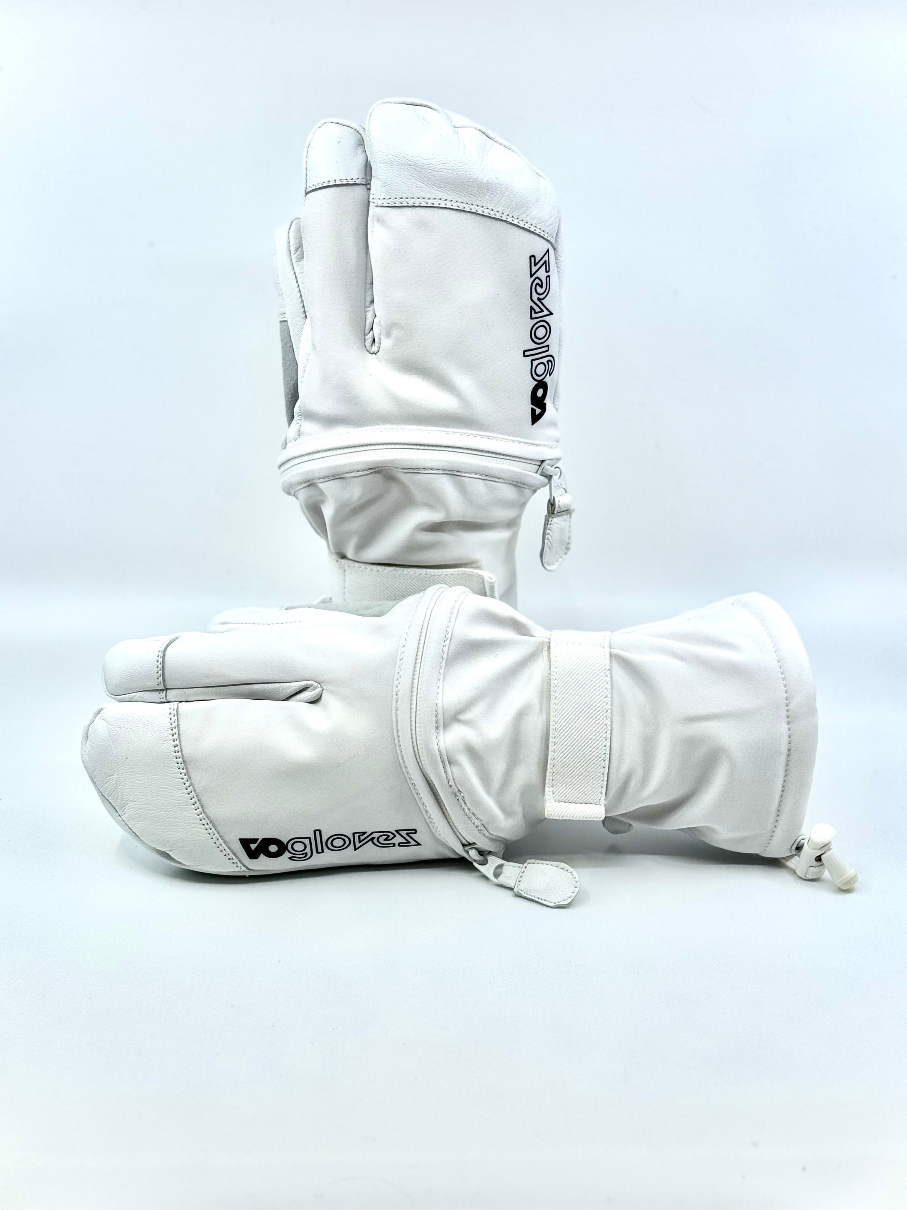ALL WHITE TRIGGER MITTS – VO Gloves
