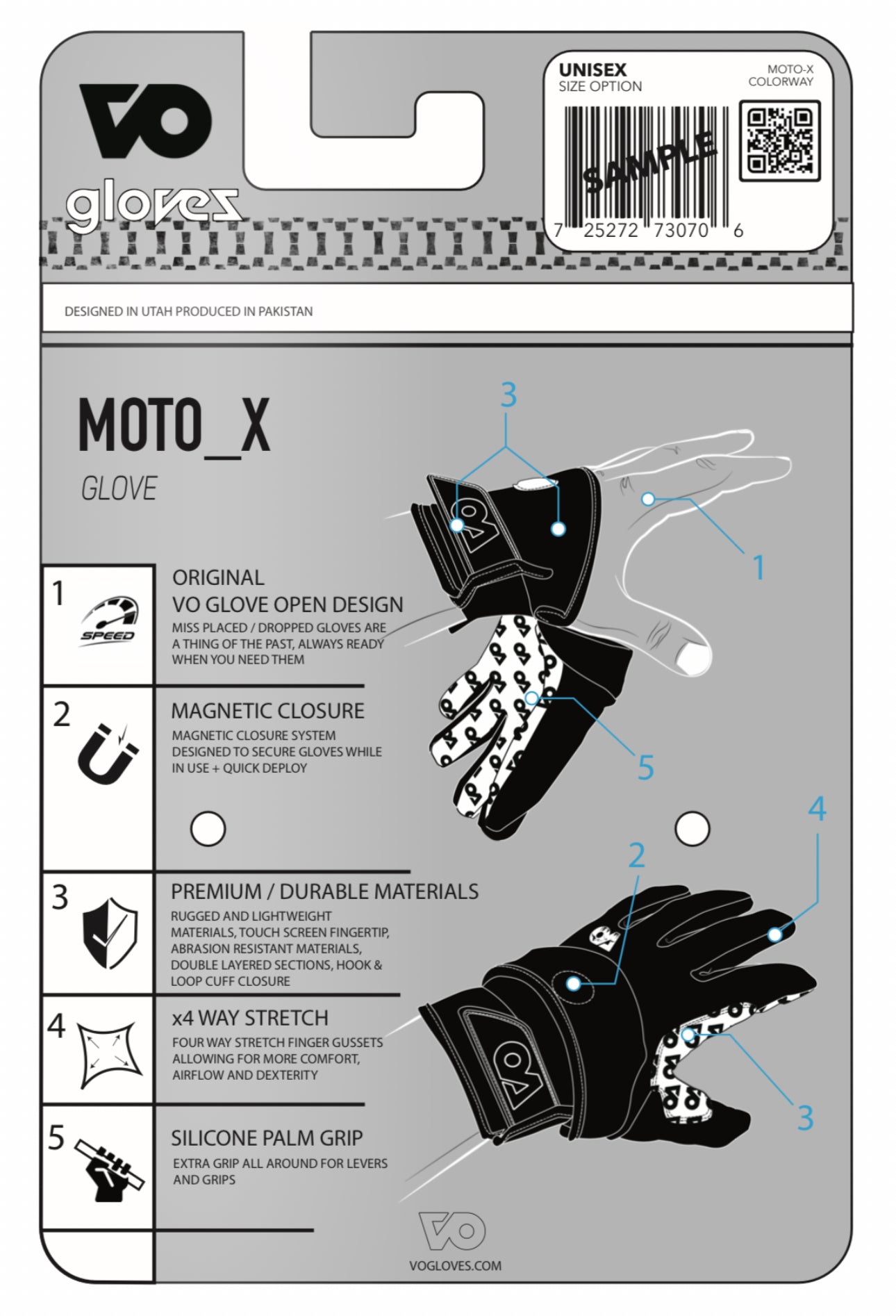 NEW VO GLOVE DESIGN! - MotoX / Mtn. Bike, Mechanic, MAGNETIC