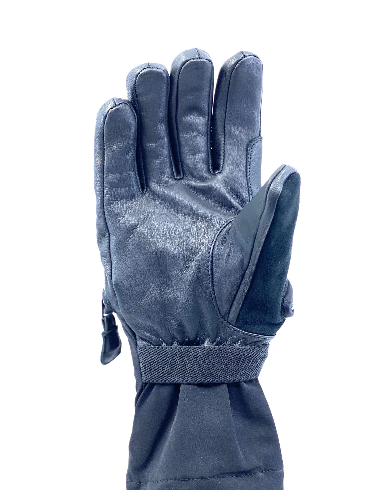 SNOWMOBILE READY- Black and Black Extra Thin Palm Knuckle Pad Gloves ...