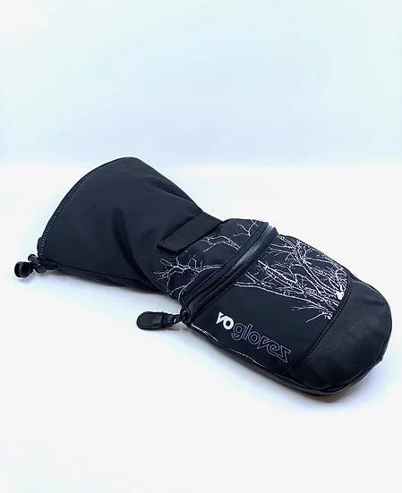 BLACK & BLACK FULL MITTENS